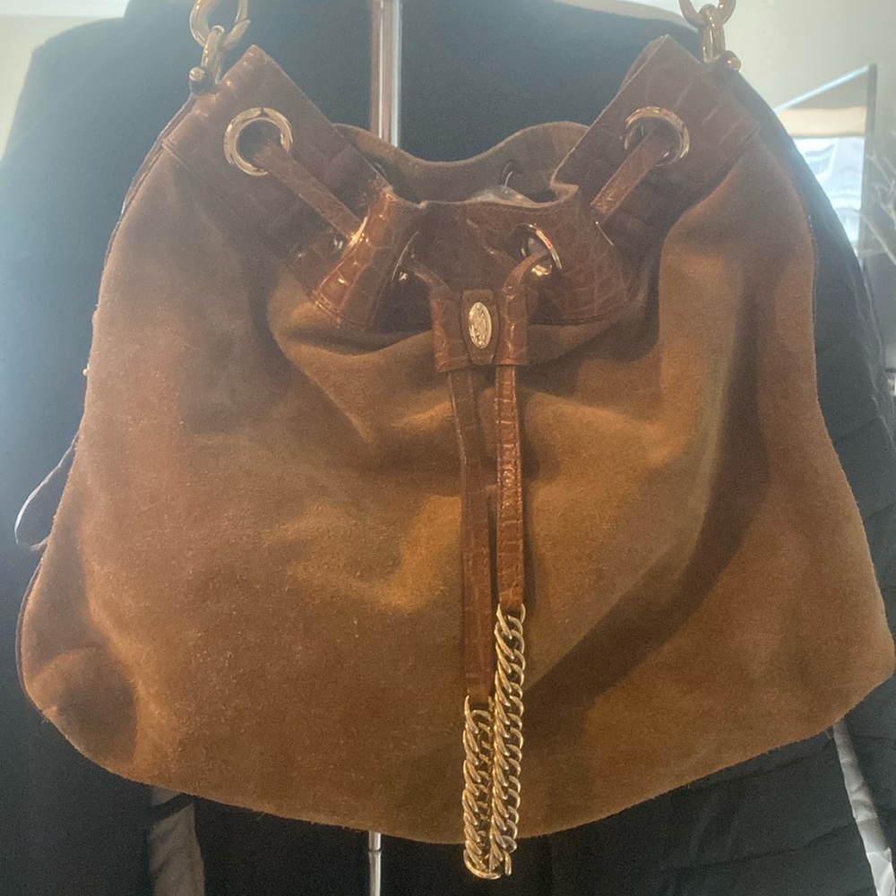 Cole Haan suede shoulder bag. Good used condition.